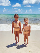 Load image into Gallery viewer, Peachy Keen Ribbed Swim Set
